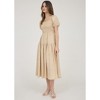 August Sky Women's Smocked Embroidered Floral Midi Dress - 3 of 4