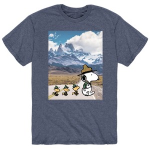 Men's - Peanuts - Snoopy Woodstock Beagle Scout Adventures Short Sleeve Graphic T-Shirt - 1 of 4
