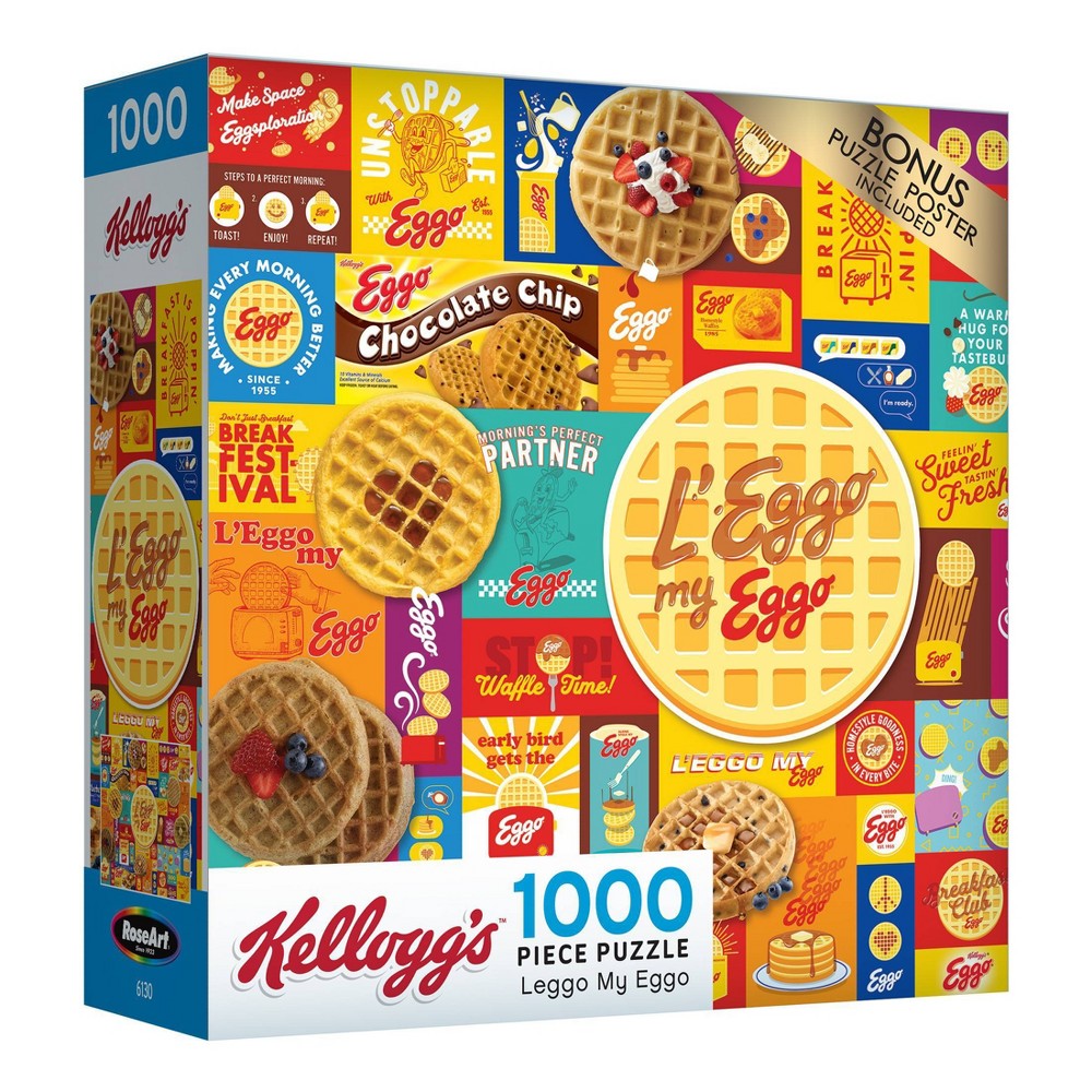 RoseArt Kellogg's Leggo My Eggo Jigsaw Puzzle - 1000pc