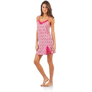Casual Nights Women's Sleepwear Lace Trim Slip Camisole Nightie - 1 of 4