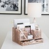Blu Monaco Rose Gold Desk Organizer with Sticky Note & File Holder - 4 of 4
