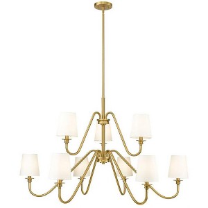Gianna 9-Light Matte Black Two-Tier Chandelier - Modern Design for Dining & Living Rooms - 1 of 4
