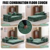 Convertible Modern Floor Sofa Bed with Memory Foam and Chenille Upholstery for Living Room Comfort -3irtyhousy - 3 of 4