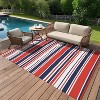 Outdoor Rug Modern Carpet Waterproof Plastic Straw Rug UV-Resistant Reversible Mat for Camping RV Porch Deck Balcony Beach - 3 of 4