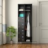 AOBABO 8 Doors Metal Lockers for Employees School Office Gym Home Storage, 15.75" D x 23.62" W x 72" H,Assembly Required - 2 of 4