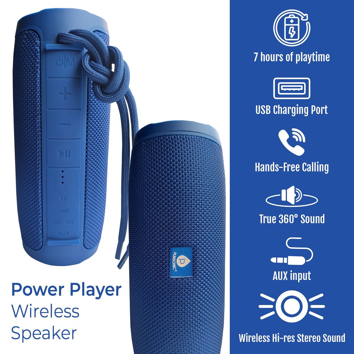 Total Audio Freedom Collection – Wireless Earbuds + Extended-Play 360° Speaker + Waterproof Suction Speaker - thumbnail 4