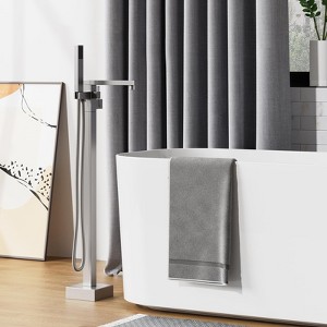 Freestanding Bathtub Faucet, Floor-Mount Tub Filler Chrome,Standing Tub Faucet - 1 of 4