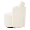 NicBex 29.9" Modern Swivel Accent Chair, 360° Rotating Barrel Armchair with Curved Upholstery for Living Room & Bedroom Accent Chair - 4 of 4