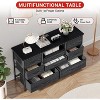 Acekool 8 Drawer TV Cabinet with Socket, TV Console Table Dresser for 50 Inch TV, Adjustable Feet, Storage Organizer - 4 of 4