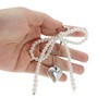 Unique Bargains Faux Pearl Heart Handbag Charms Keychains 1 Pc - 4 of 4