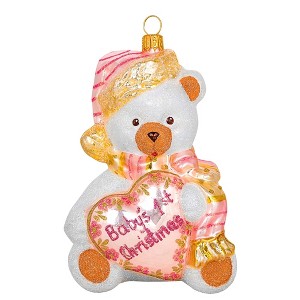 Miss Christmas 5.0 Inch Baby's 1St Christmas It's A Girl! Christmas Tree Ornament , Christmas Decor Keepsake New Holiday (1PC) - 1 of 4