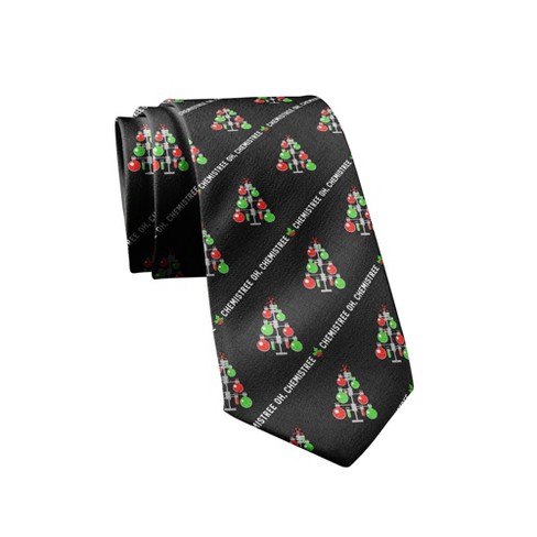 Crazy Dog T-Shirts Chemistree Necktie Mens Novelty Neckties Christmas Tie Funny Tie for Men Teacher Ties - image 1 of 4