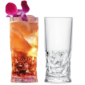 Barski Highball Drinking Glasses, Made with Fine European Craftmanship, Dishwasher Safe, 13 oz - 2 PK - 1 of 3