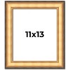PosterPalooza | Photo Size Traditional Gold Picture Frame - UV Acrylic, Foam Board Backing, Hanging Hardware - 2 of 4