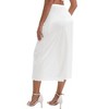 INSPIRE CHIC Women's Satin Soft Lace Trim Flared Hem Lightweight Solid Half Slip - 2 of 4