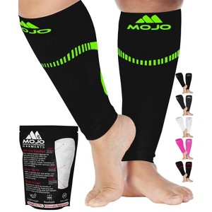 Mojo Compression Socks – Unisex Compression Footless Calf Stocking Sleeve – 20-30mmHg Opaque – A604 - 1 of 4