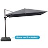 Crestlive Products 9x12FT Cantilever Umbrella UV30+ Outdoor 360 Degree Rotation Offset Umbrella 6 Heights Adjustable Patio Umbrella - 2 of 4
