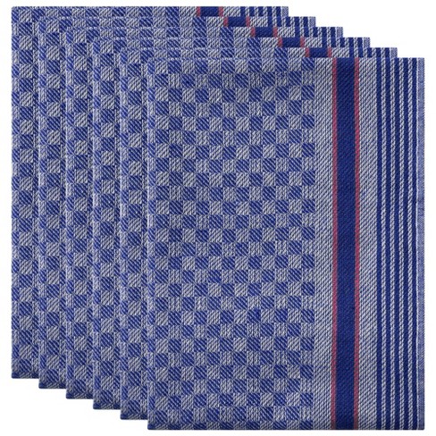 Unique Bargains Reusable Cotton Waffle Weave Drying Absorbent Kitchen Towels  14 X 14 6 Packs : Target