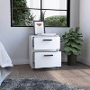 NicBex 18"H Wood Nightstand,Bedside Tables with 2 Drawers and Metal Handles for Bedroom,Living Room - 2 of 4