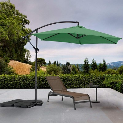 Whiteline Modern Living UM1683-GEE Aiden Standing Umbrella,Polyester Fabric in Green and Aluminum Pole