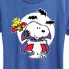 Women's - Peanuts - Snoopy Woodstock Vampire Short Sleeve Graphic T-Shirt - 2 of 4
