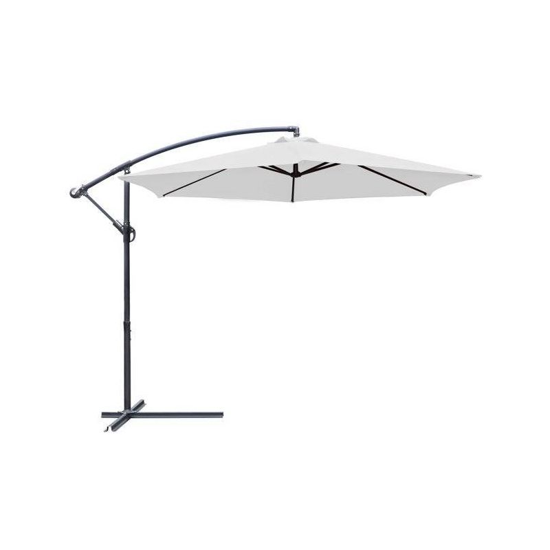 10' x 10' Outdoor Hanging Offset Cantilever Patio Umbrella with Easy Tilt - Devoko, 1 of 5