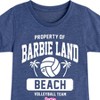 Girls' - Barbie - Property of Barbie Land Beach Volleyball Team Fitted Short Sleeve Graphic T-Shirt - 2 of 4