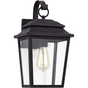 John Timberland Bellis Verde Rustic Outdoor Wall Light Fixture Texturized Black 15 1/4" Clear Glass for Post Exterior Barn Deck House Porch Yard Home - 1 of 4