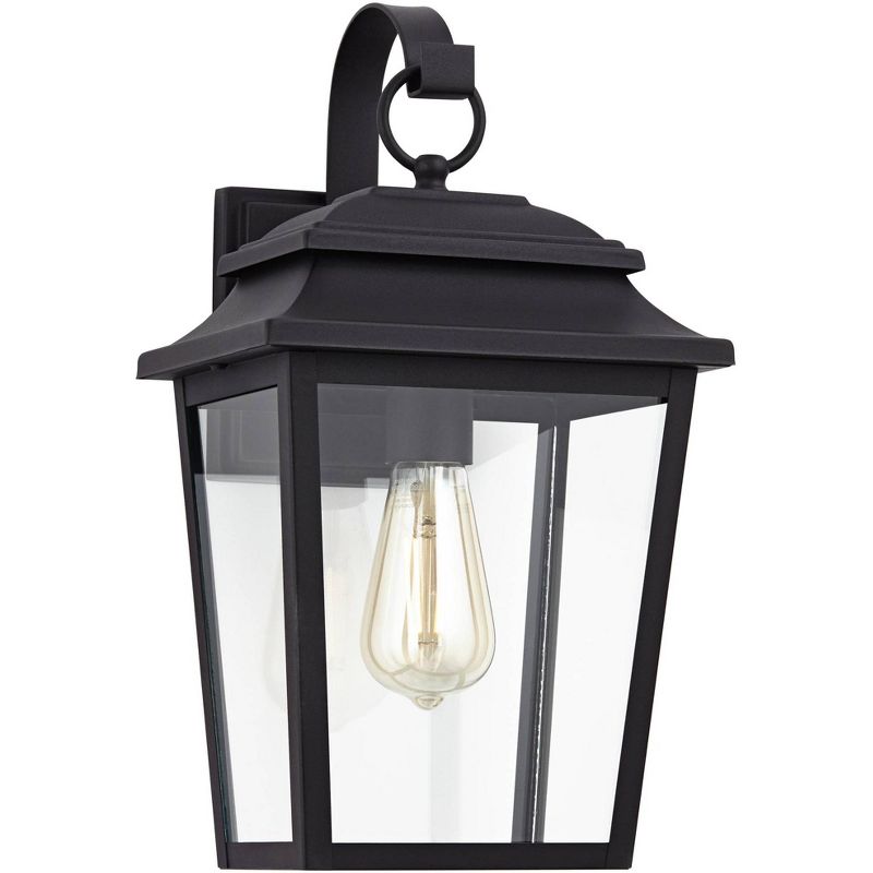 John Timberland Bellis Verde Rustic Outdoor Wall Light Fixture Texturized Black 15 1/4" Clear Glass for Post Exterior Barn Deck House Porch Yard Home, 1 of 9