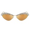 Swarovski SK 7009 40137P Womens Cat-Eye Sunglasses Pale Gold 55mm - 2 of 3
