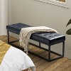 Gema 60" Wide Bedroom Bench For bedroom and living room | ARTFUL LIVING DESIGN - 2 of 4