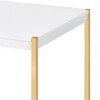 53" Composite Wood & Metal Coffee Table with Minimalistic Design and Metal Tube Legs for Living Room or Lounge - 2 of 4