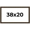 PosterPalooza | Ornate Brown Picture Frame - UV Acrylic, Backing Board, Hanging Hardware Included - 2 of 4