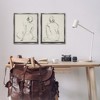 Stupell Industries Sitting Female Figure Drawing Black Floater Framed Canvas Wall Art - 2 of 4