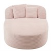 Whisen Corduroy Chaise Lounge Sofa & Sofa Bed & Compression Sofa Couch with Two Supportive Pillows - 3 of 4