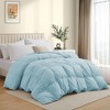 Peace Nest Ultra Soft Noiseless Down Comforter, Natural All Season Duvet Insert - 2 of 4