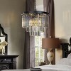 ALOADECOR 6-Lights Modern 3-Tier Round Crystal Fringe Chandelier - 3 of 4
