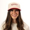 3D Puff Embroidered Lover Upside Down Arch - Women's Canvas Trucker Hat - 2 of 3