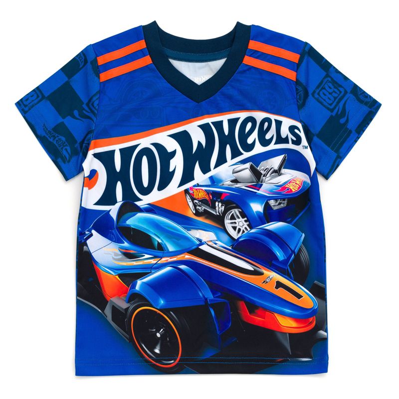 Hot Wheels 2 Pack Athletic T-Shirts Little Kid to Big, 3 of 8