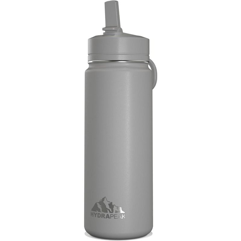 Hydrapeak Mini 20oz Kids Water Bottle With Leak & Spill Proof Straw Lid, Stainless Steel Double Wall Insulated, 1 of 7