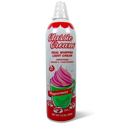 Classic Cream Peppermint Whipped Light Cream Topping - 13oz