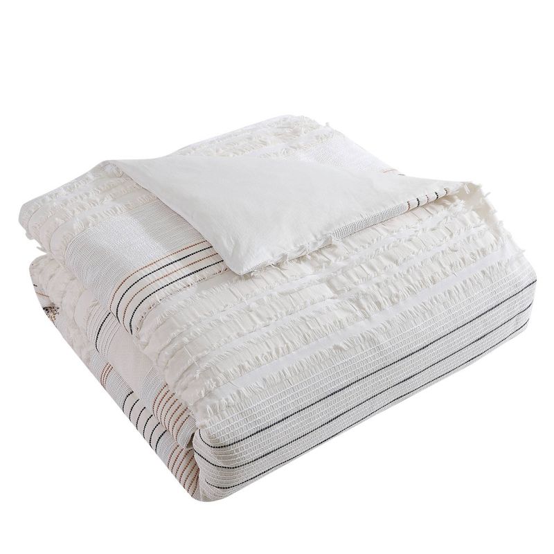 5pc Andrew Comforter Bedding Set Ivory - Riverbrook Home , 6 of 10
