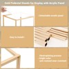 4-Piece Metal Plating Wedding Acrylic Panel Display Stand - 3 of 4