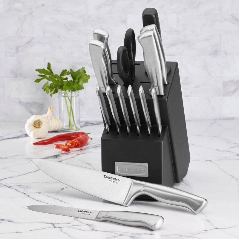 Cuisinart 15pc Stainless Steel Cutlery Block Set - C77SS-15PK, 3 of 14