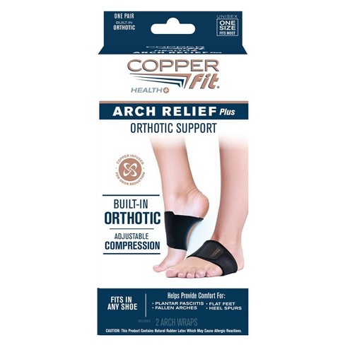 Arch Relief Plus: Arch Support Compression Bands - Copper Fit