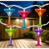 Northlight 10-Count Vibrantly Colored Margarita Glass Summer Outdoor Patio Christmas Light Set, 7.5' White Wire - 2 of 4