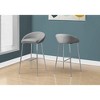 NicBex Set of 2  Bar Stools for Kitchen Island,Modern Counter Bar Stools with Metal legs,35.75 inch Bar Chairs for Dining Rooms,Kitchens Islands,Gray - 2 of 4