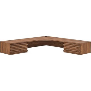 Modway Render Wall Mount Corner Office Desk - 1 of 3