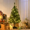 Whisen 4FT Prelit Artificial Christmas Tree with 208 Branches, 100 LED Lights, Auto Open - Green - 2 of 4