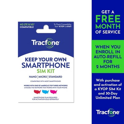 Tracfone Bring Your Own Phone SIM Activation Kit